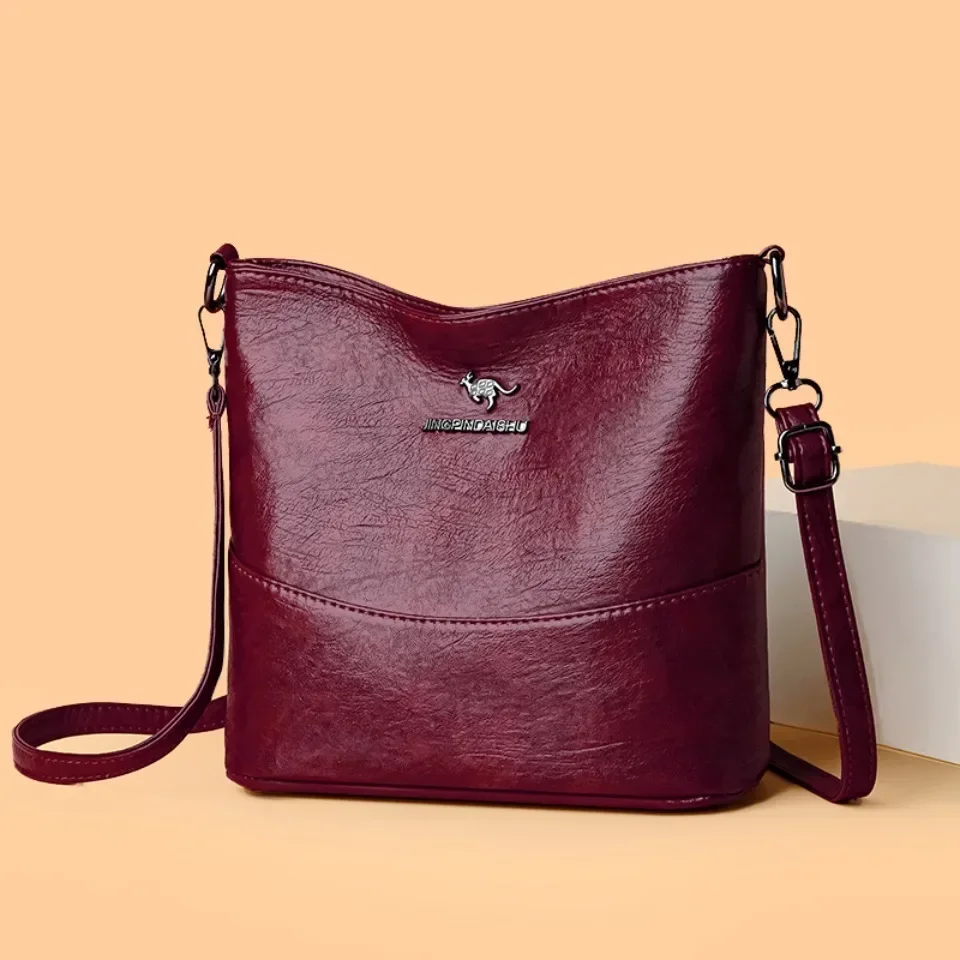 Women'S Kangaroo Bags - กระเป๋าหนัง PU นุ่มแบบสะพายข้างสำหรับผู้หญิง กระเป๋าถือหรูหรา กระเป๋าผู้หญิง ดีไซน์เนอร์