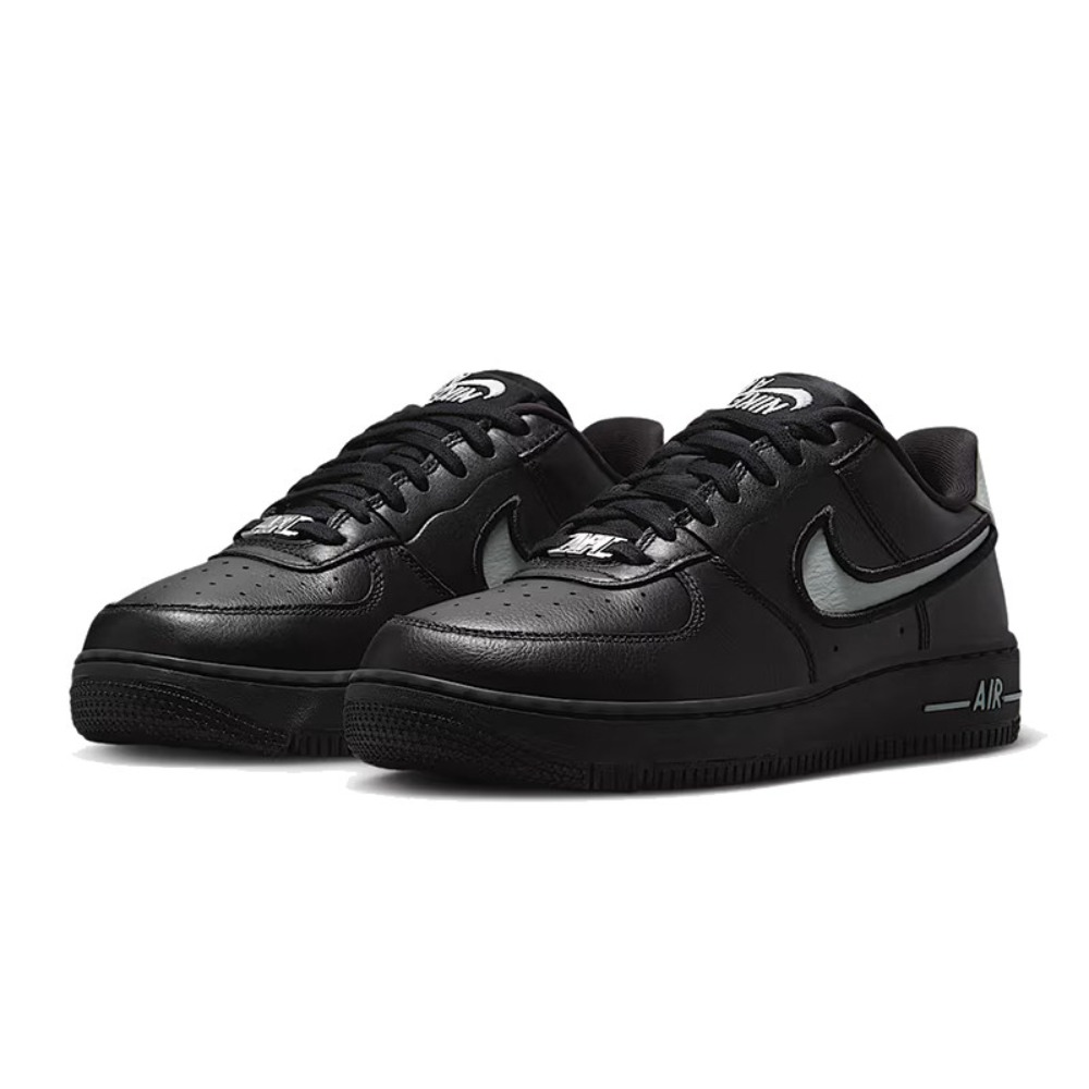 Nike Shoes Air Force 1 - ไนกี้ แอร์ ฟอร์ซ 1 รองเท้าผ้าใบหนังยางสวมใส่สบายมีสไตล์อเนกประสงค์หรูหรา รองเท้าผ้าใบหุ้มข้อต่ำผู้หญิงสีดำ