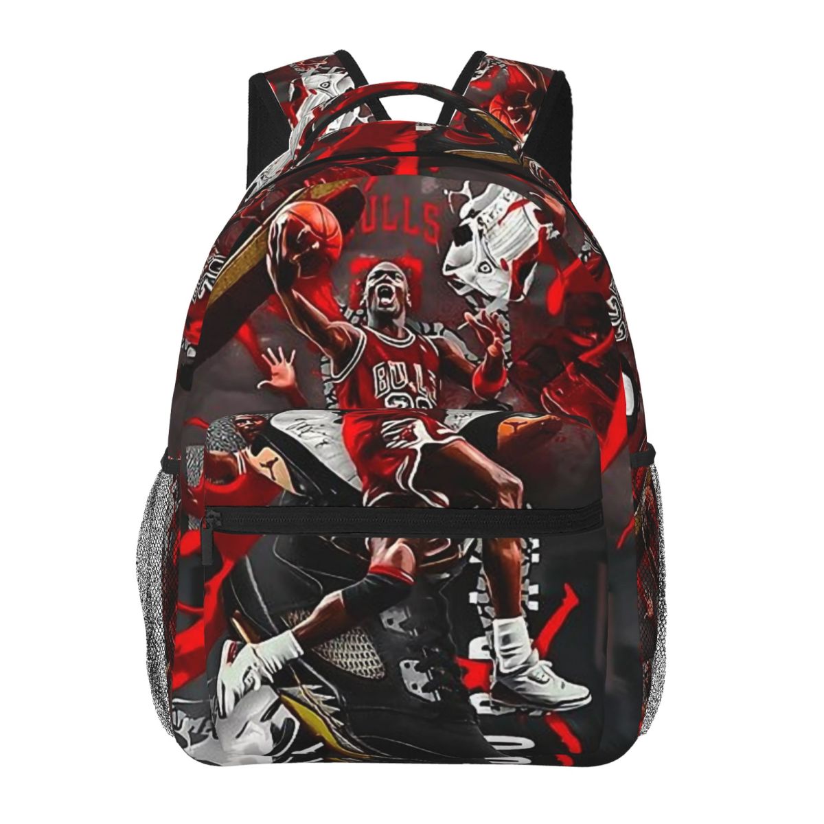 Women Bags Jordan - J-Jordan กระเป๋าเป้สะพายหลังบาสเก็ตบอลสำหรับผู้ชายผู้หญิงแฟชั่นนักเรียนธุรกิจกระเป๋าเป้สะพายหลังวิทยาลัยกระเป๋าสะพายไหล่ 17 นิ้ว