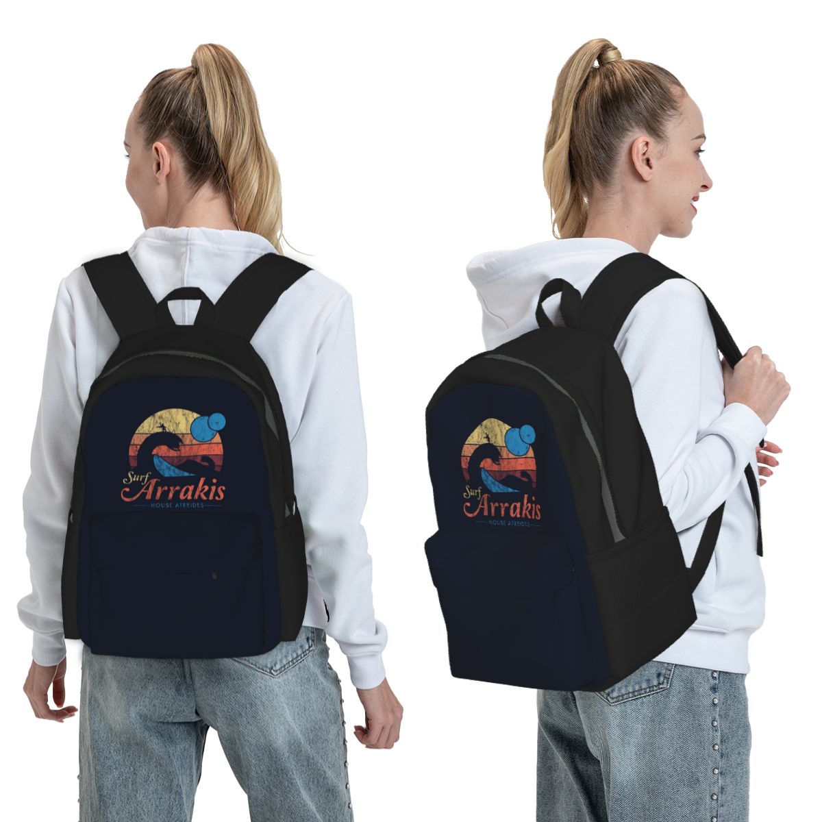 Women Bags Dune - กระเป๋าเป้สะพายหลัง Visit Arrakis Distressed Surf Dune