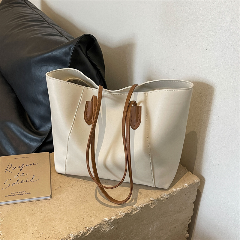 Women Bags On Sale - กระเป๋าผู้หญิงมีซิปกระเป๋าโท้ททึบลดราคากระเป๋าถือหนัง PU 2024คุณภาพสูงกระเป๋าสะพายไหล่แบบใหม่ใช้ด้ายเย็บผ้า bolsas feminina