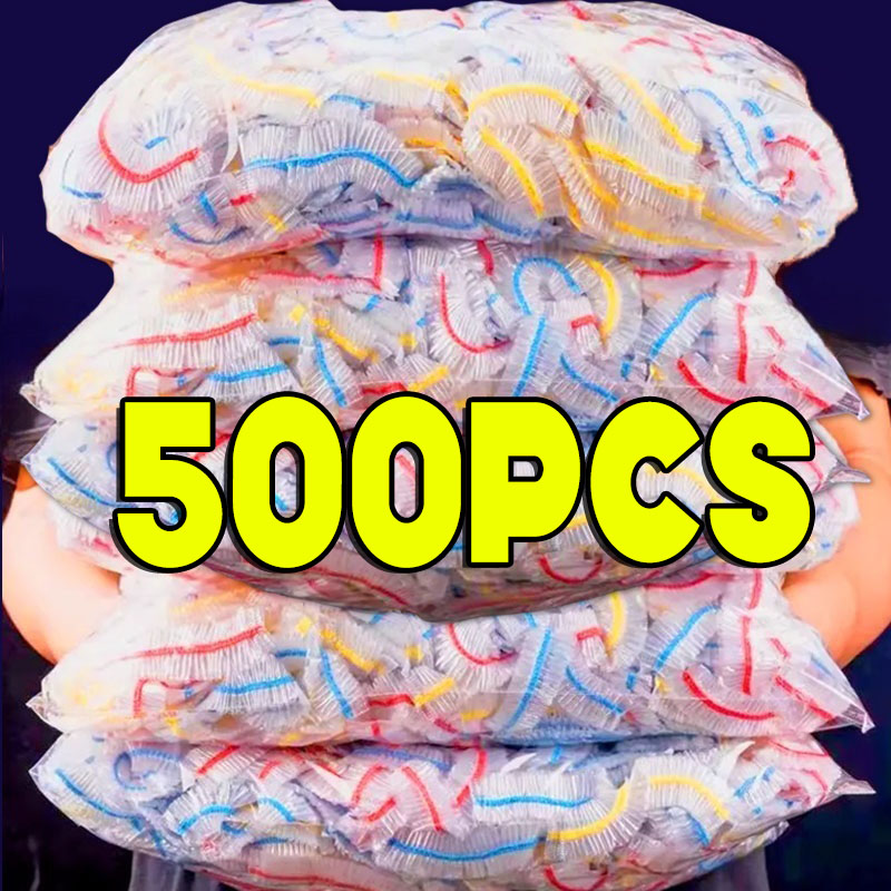Women Bags Under 500 - 500/50Pcs อาหารทิ้งฝาครอบอาหารผลไม้ยืดหยุ่นหมวกอาบน้ําพลาสติกเกรดอาหารกระเป๋าห้องครัว Cling ฟิล์ม