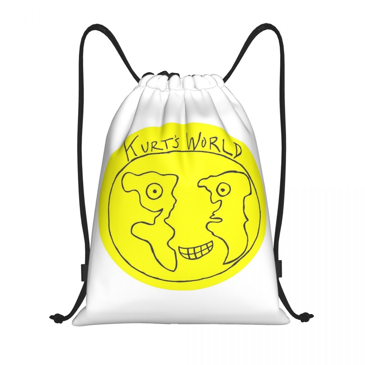 Women Bags Kurt - โจ คีรี่ สป্রี คูร์ตส์กระเป๋าเป้โลโก้เวิลด์โลโก้ กระเป๋าแบบมีเชือกผูก กระเป๋ากีฬา