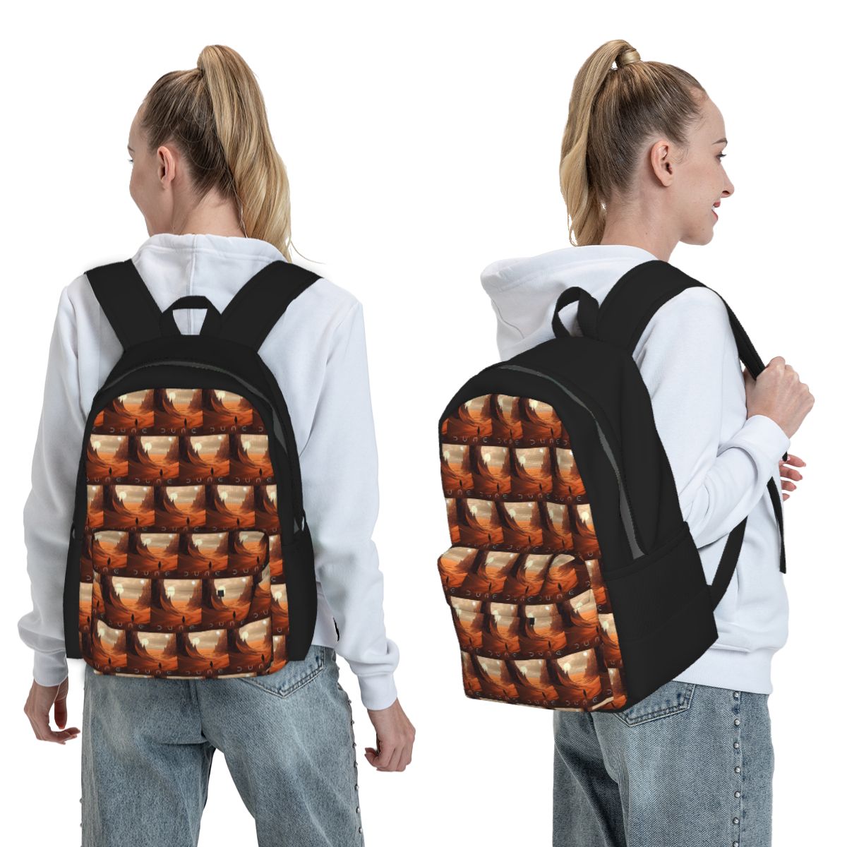 Women Bags Dune - ดูน 2020 แฟนอาร์ตกระเป๋าเป้สะพายหลังเด็กชายหญิงกระเป๋าหนังสือกระเป๋านักเรียนกระเป๋าสะพายแล็ปท็อปสำหรับผู้ชายผู้หญิง