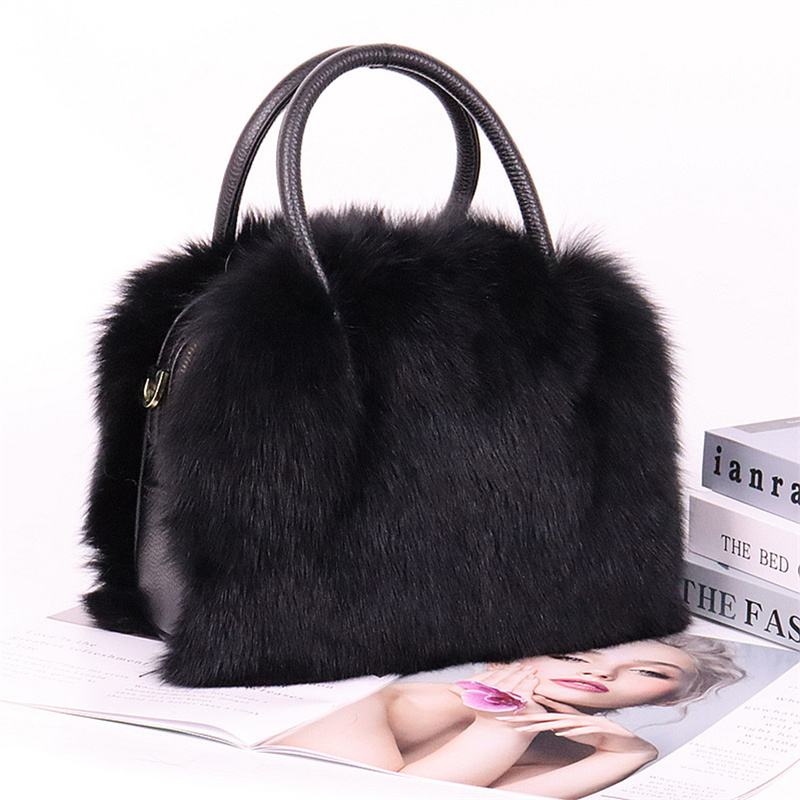 Women Bags High End Brands - เสื้อผ้าผู้หญิงใหม่ Designer ยี่ห้อสุนัขจิ้งจอกสุดหรูผมขนาดใหญ่แฟชั่น High-End กระเป๋าถือ Charm