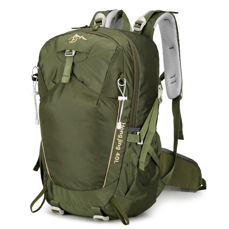 Women Bags Outlet - 40L กระเป๋าเป้สะพายหลังเดินป่ากระเป๋าเดินทางผู้หญิงผู้ชายน้ําหนักเบากันน้ําไนลอนกีฬากระเป๋าสายคล้องไหล่หนาพร้อมช่องจ่ายน้ํา