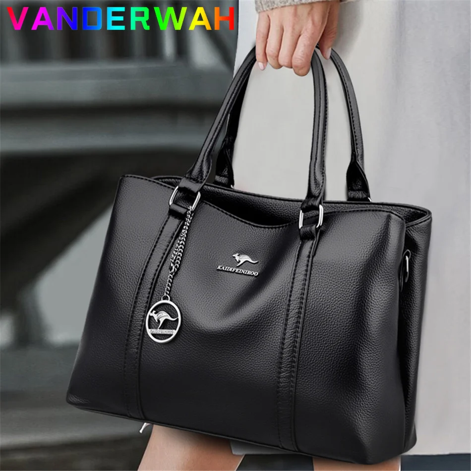 Women'S Kangaroo Bags - ผู้หญิง Crossbody กระเป๋ากระเป๋าถือหนังผู้หญิงกระเป๋าสะพายคุณภาพดีกระเป๋าสุภาพสตรีความจุขนาดใหญ่ Casual Tote Sac