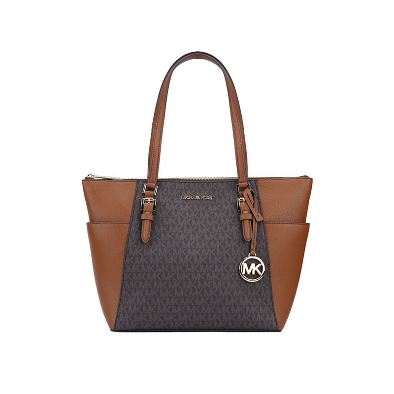Women Bags Vietnam - ไมเคิล คอร์ส โอเล ชาร์ลอตกระเป๋าโท้ทหนังวัวสำหรับผู้หญิง หนังวัว PVC