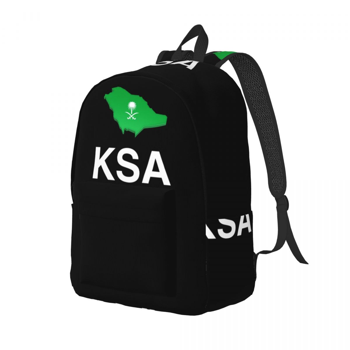 Women Bags Ksa - ผลิตในซาอุดีอาระเบีย กระเป๋าเป้สะพายหลังลายธงชาติและข้อความ I Love KSA ความจุขนาดใหญ่