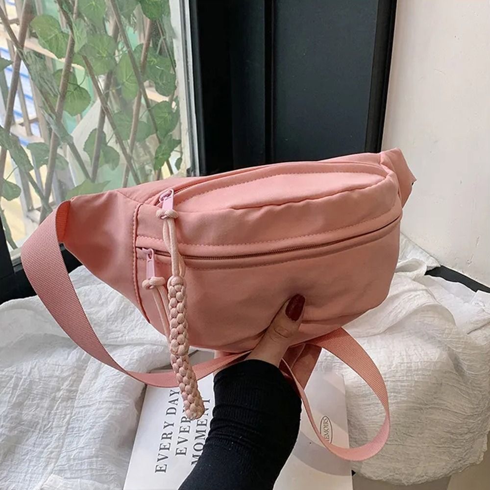 Women Bags Deals - ผู้หญิงกระเป๋าหน้าอกกันน้ําเดินป่ากระเป๋ากระเป๋าถือสุภาพสตรีผ้าใบC Rossbodyกระเป๋าสีทึบผู้หญิงสลิงเอวแพ็ค
