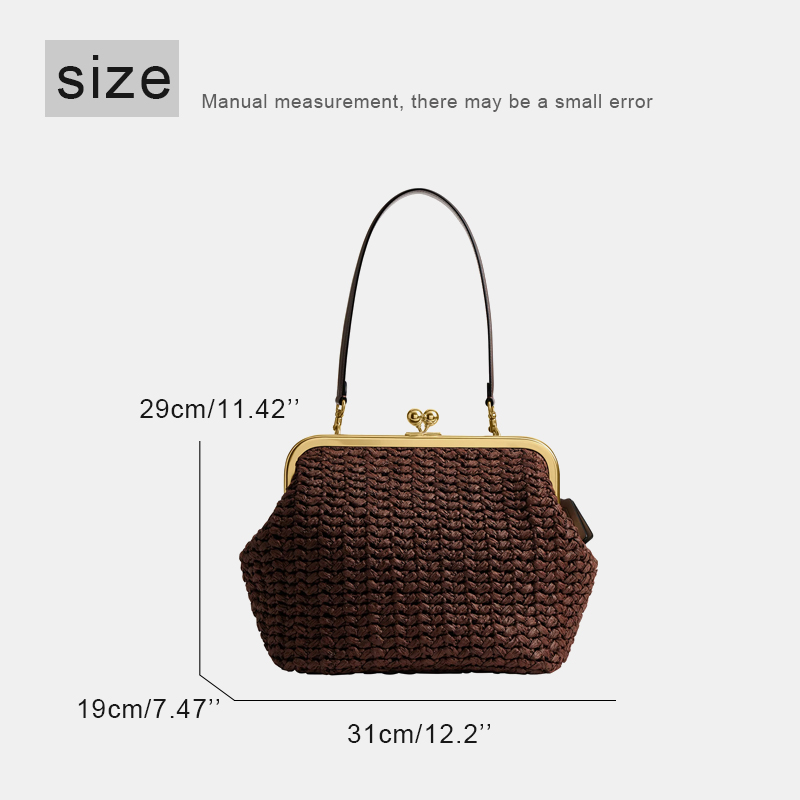 กระเป๋าสะพายชายหาดแบบถักมือพร้ - Women Bags On Sale บทวิจารณ์และราคา