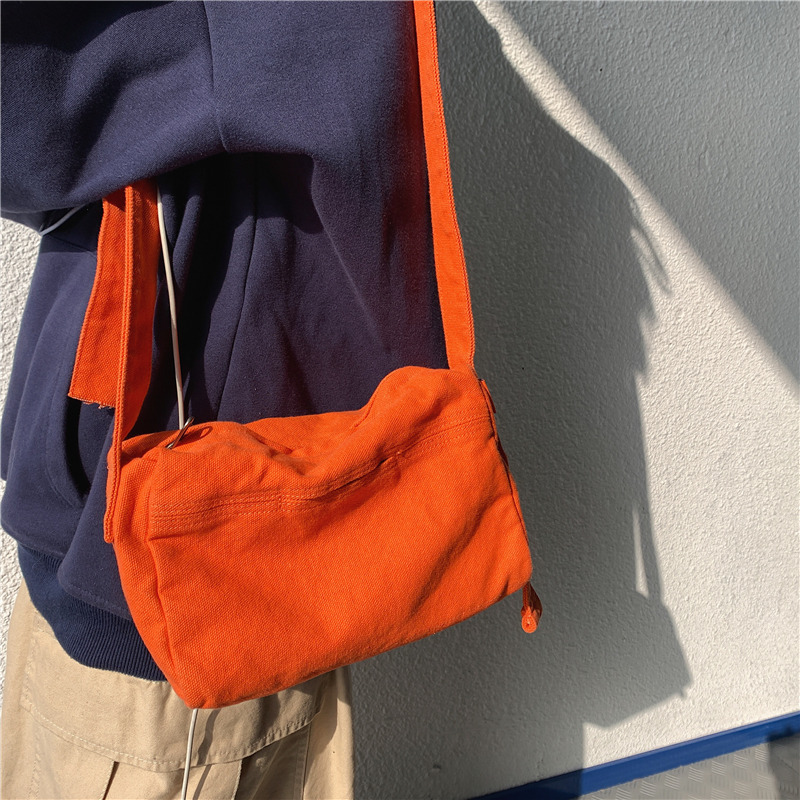 กระเป๋าผ้าแคนวาสสะพายข้างสำหรั - Women Bags Logo บทวิจารณ์และราคา