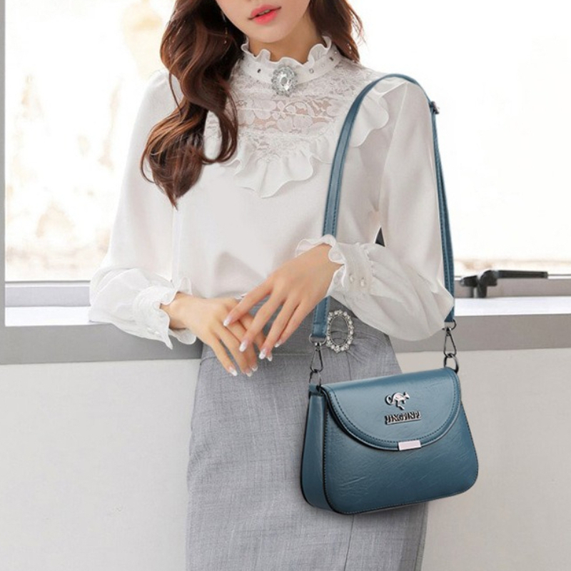 กระเป๋าสะพายข้างหนังเทียมเนื้อ - Women'S Kangaroo Bags บทวิจารณ์และราคา