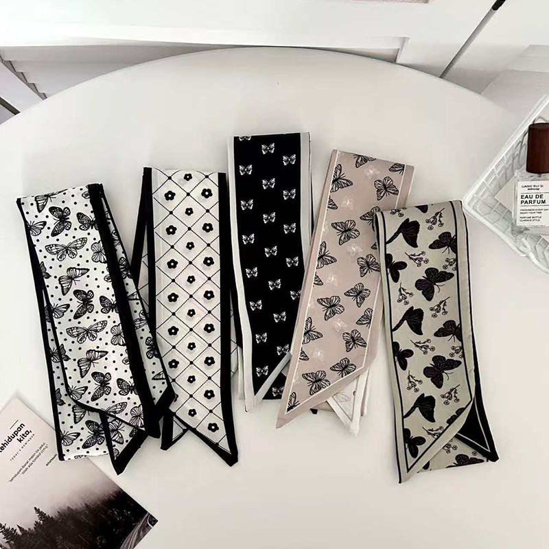 ผ้าพันคอไหมขนาดเล็ก ลายผีเสื้อ - Women Bags Brands บทวิจารณ์และราคา