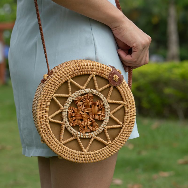 กระเป๋าหวายสานมือเวียดนาม ทรงก - Women Bags Vietnam บทวิจารณ์และราคา