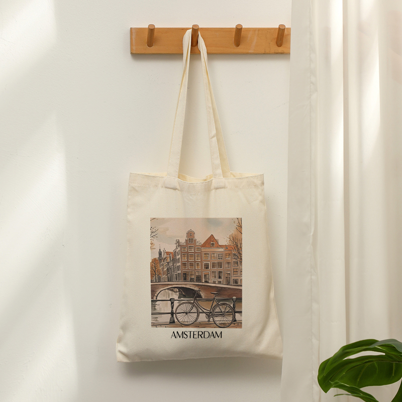 กระเป๋าผ้าแคนวาสลายอัมสเตอร์ดั - Women Bags Netherlands บทวิจารณ์และราคา