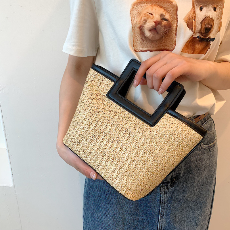 กระเป๋าถือสานทรงสี่เหลี่ยมแบบม - Women'S Bags Holiday บทวิจารณ์และราคา