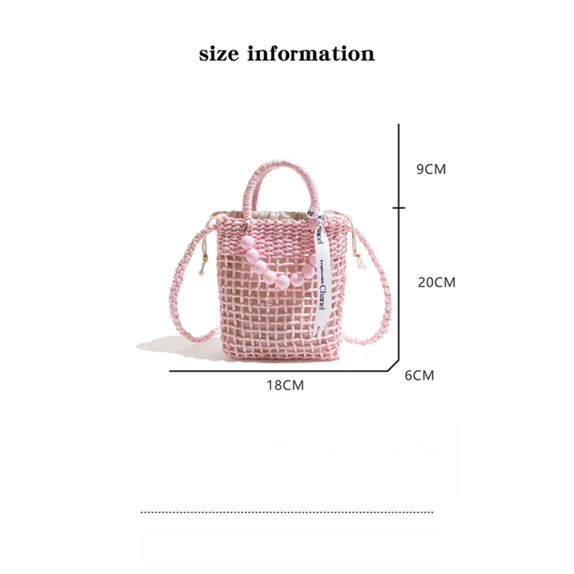 กระเป๋าถือถังฟางขนาดกะทัดรัดพร - Women'S Bags Holiday บทวิจารณ์และราคา
