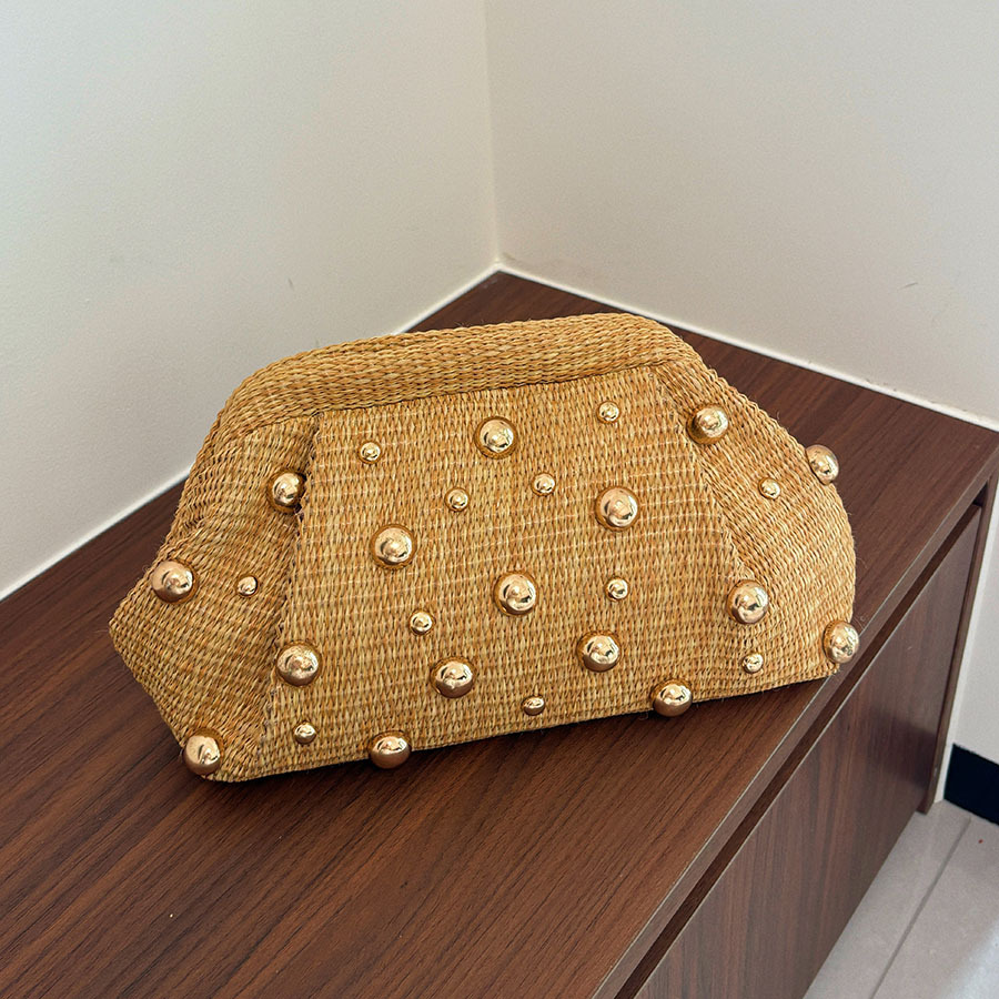 กระเป๋าคลัทช์สานฟางสไตล์วันหยุ - Women'S Bags Holiday บทวิจารณ์และราคา