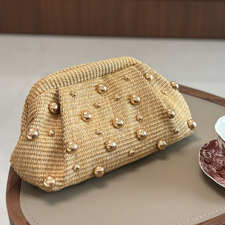 กระเป๋าคลัทช์สานฟางสไตล์วันหยุ - Women'S Bags Holiday บทวิจารณ์และราคา