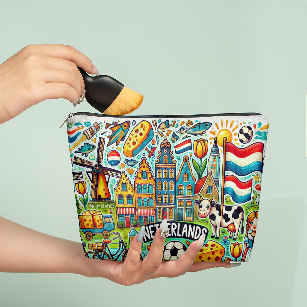 กระเป๋าเครื่องสำอาง 1 ชิ้น ลาย - Women Bags Netherlands บทวิจารณ์และราคา