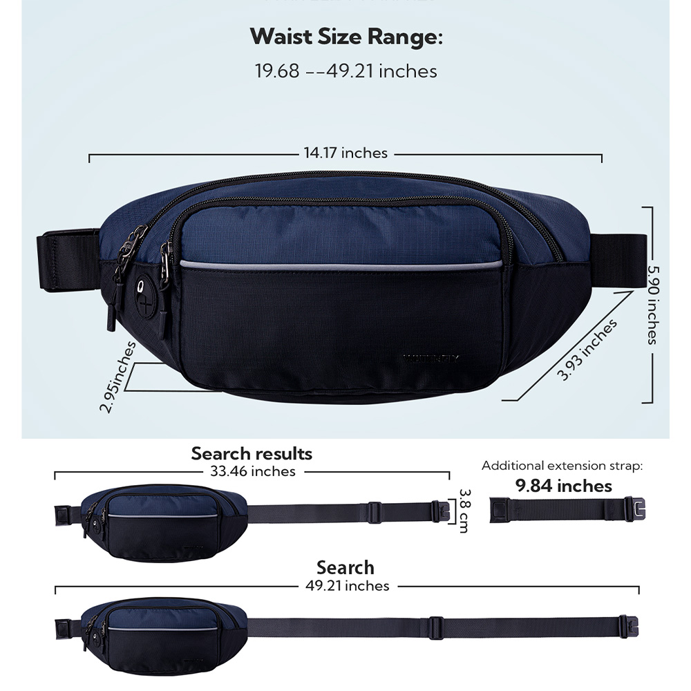 WATERFLY Fanny Pack เอวกระเป๋า - Women Bags Deals บทวิจารณ์และราคา