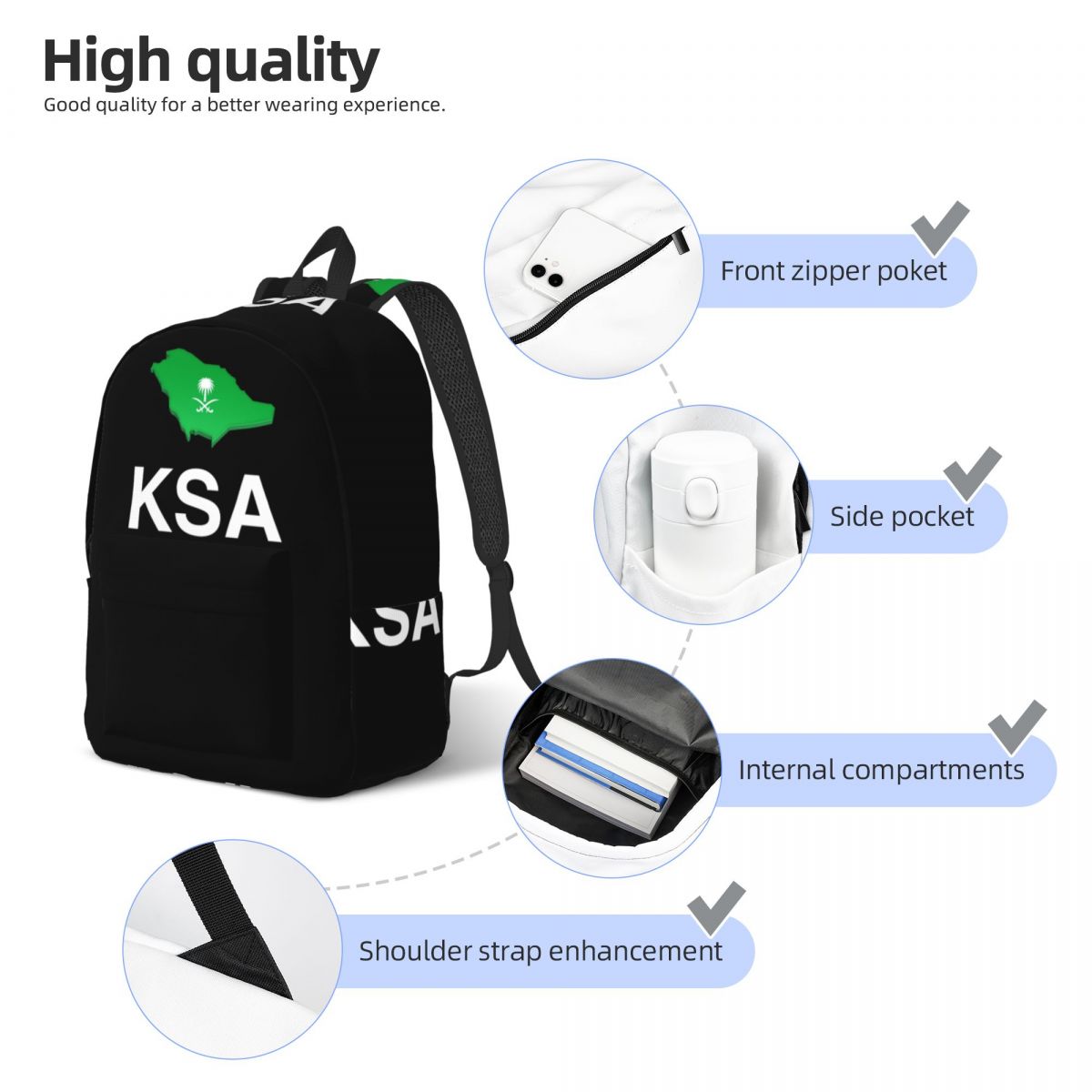 ผลิตในซาอุดีอาระเบีย กระเป๋าเป - Women Bags Ksa บทวิจารณ์และราคา