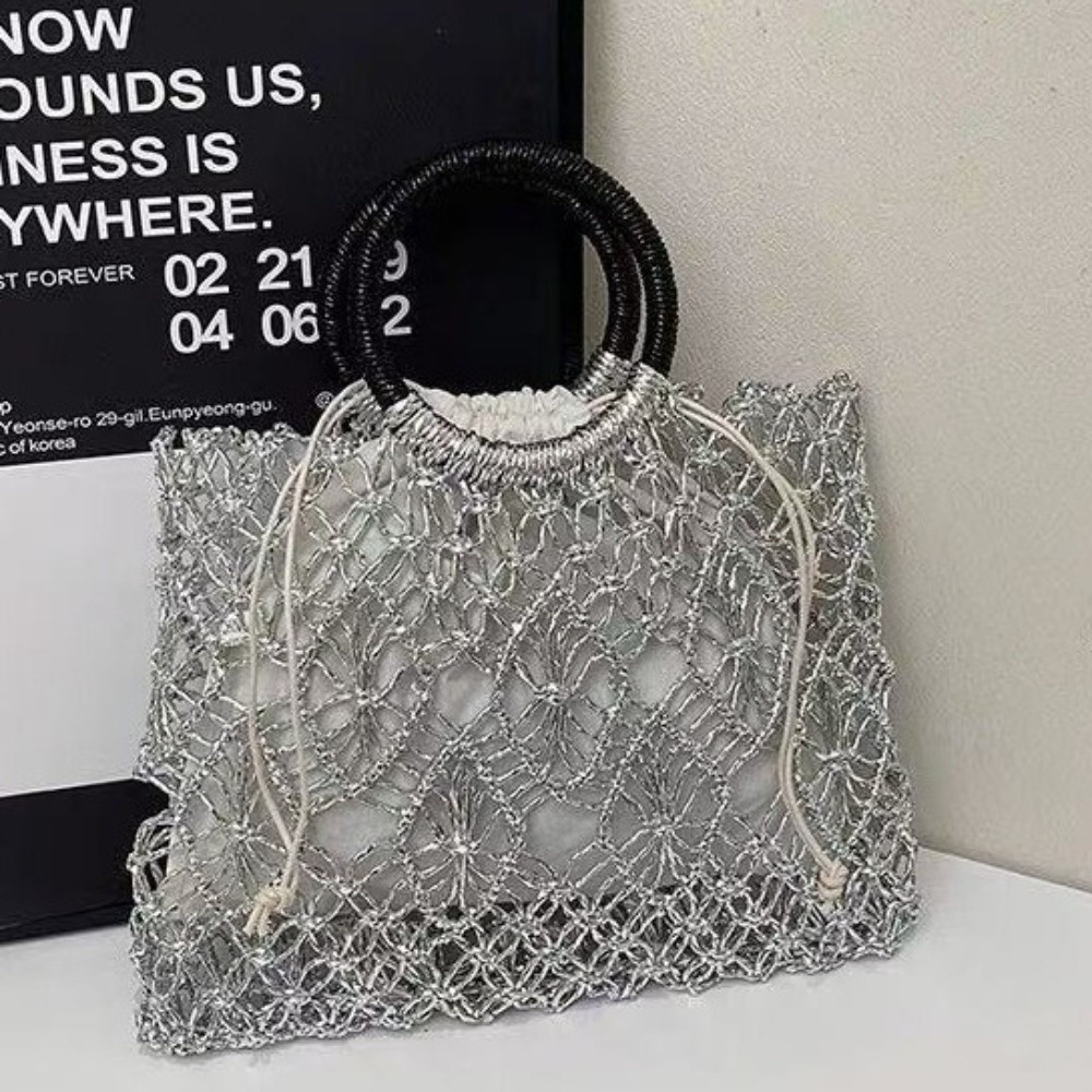 กระเป๋าถือสานลายฉลุทรงสี่เหลี่ - Women'S Bags Holiday บทวิจารณ์และราคา